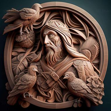 3D model RELIEFCARVED WOODEN (STL)